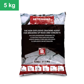 BETONAMIT® 5 kg vreča – Neeksplozivno raztezno sredstvo, idealno za varno in učinkovito rušenje skal, betona in armiranega betona. Popolna izbira za manjše projekte 1